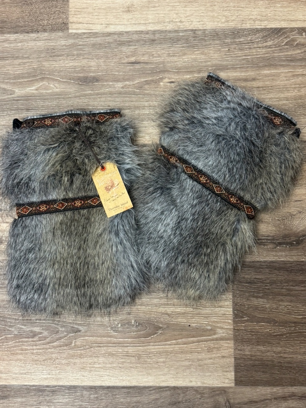 NEW Thursday Island Faux Fur Boot Cuffs Adult